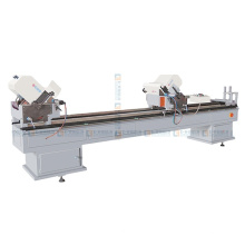 Remise du 10e anniversaire d&#39;usine! Opération simple PVC UPVC Porte de fenêtre Double tête Précision Saw Saw Machine